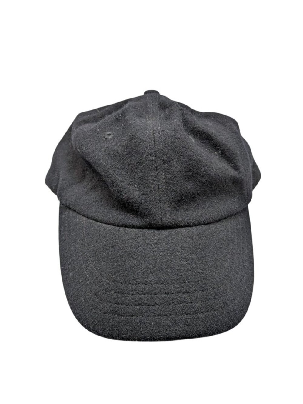 J. Crew Black Wool Adjustable Baseball Cap Unisex